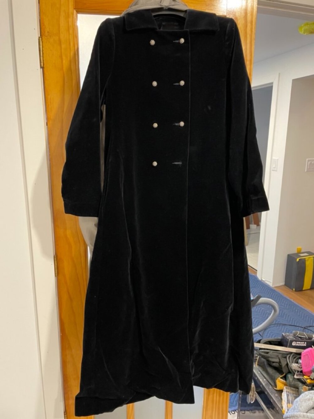 Lou Ritchie Vintage Long Velvet Coat